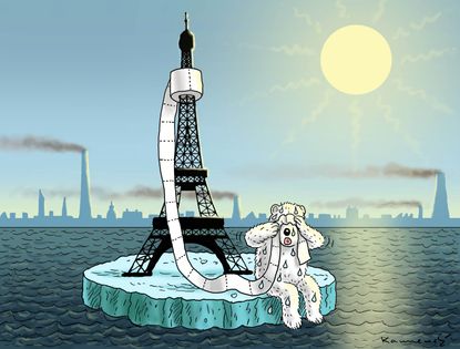 Editorial cartoon World COP21 Climate Change