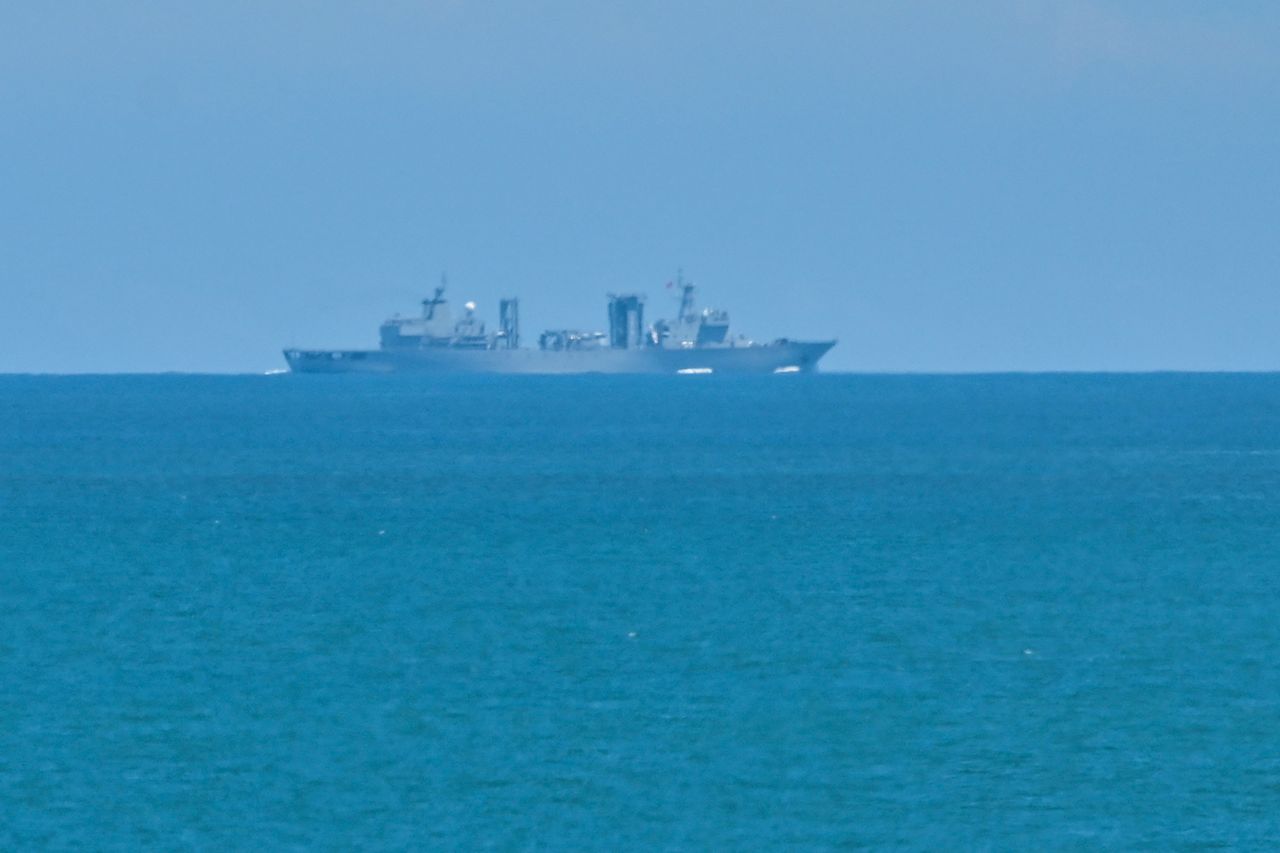 A Chinese vessel off of Taiwan