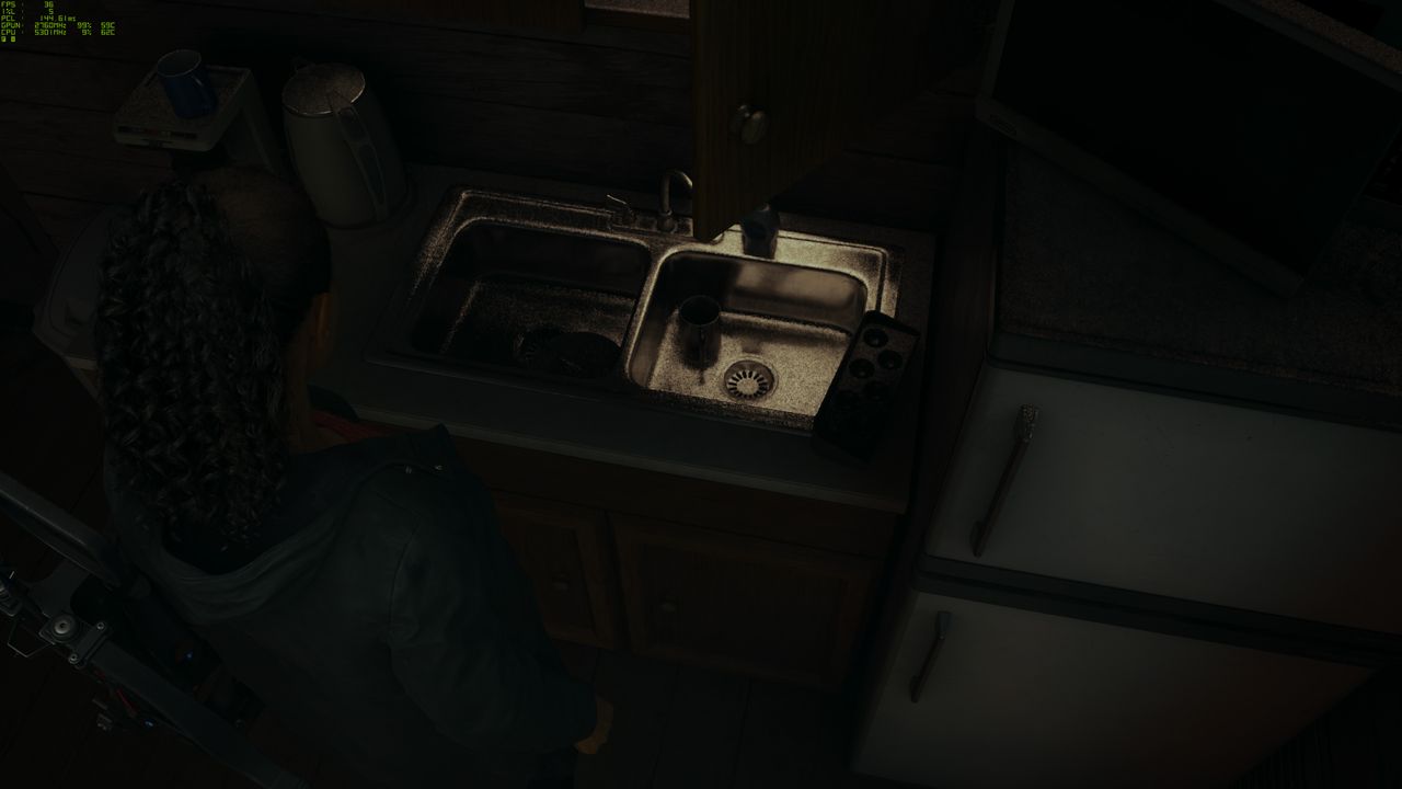 Alan Wake 2 image fidelity comparison screenshots
