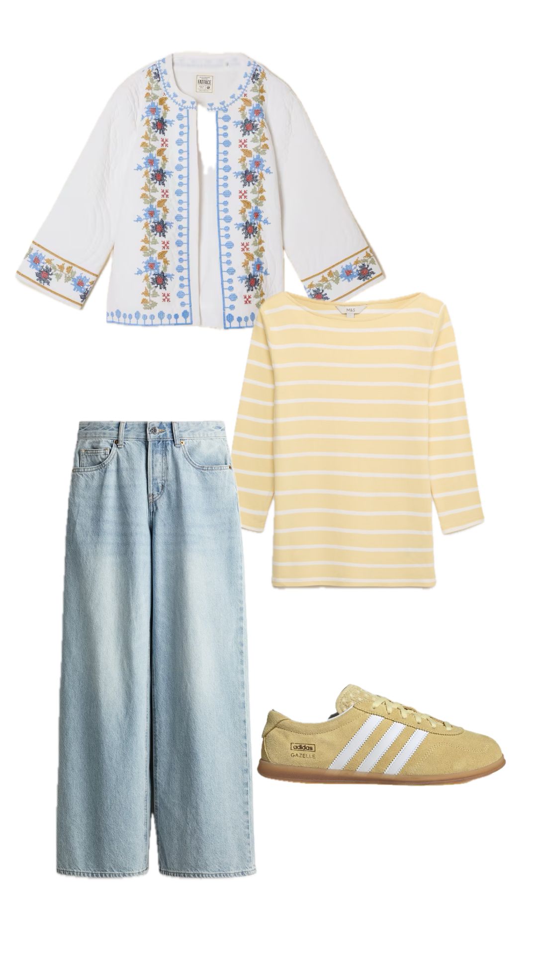 an outfit built around the fatface jacket