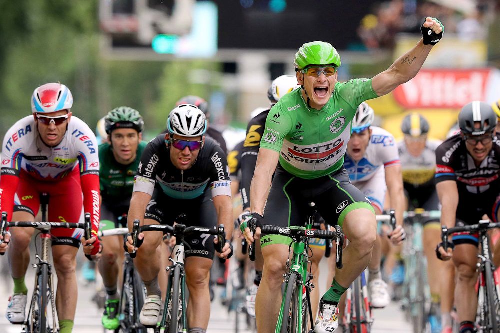 Andre Greipel wins stage 5 of the 2015 Tour de France.