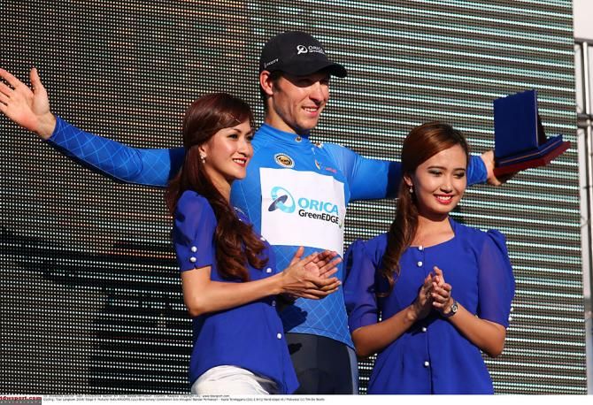 Aidis Kruopis in the blue jersey