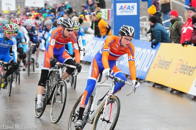 Mathieu van der Poel (NED) takes the hole shot and never looks back