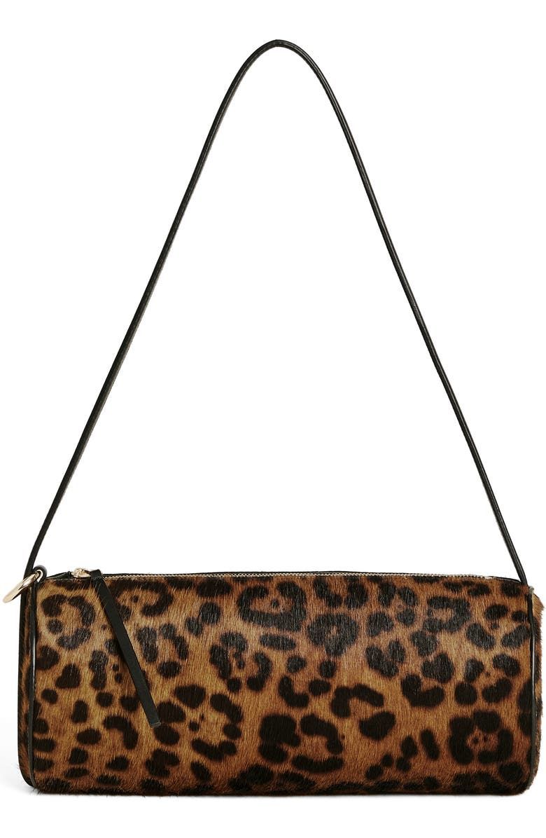 Simona Suede Cylinder Shoulder Bag