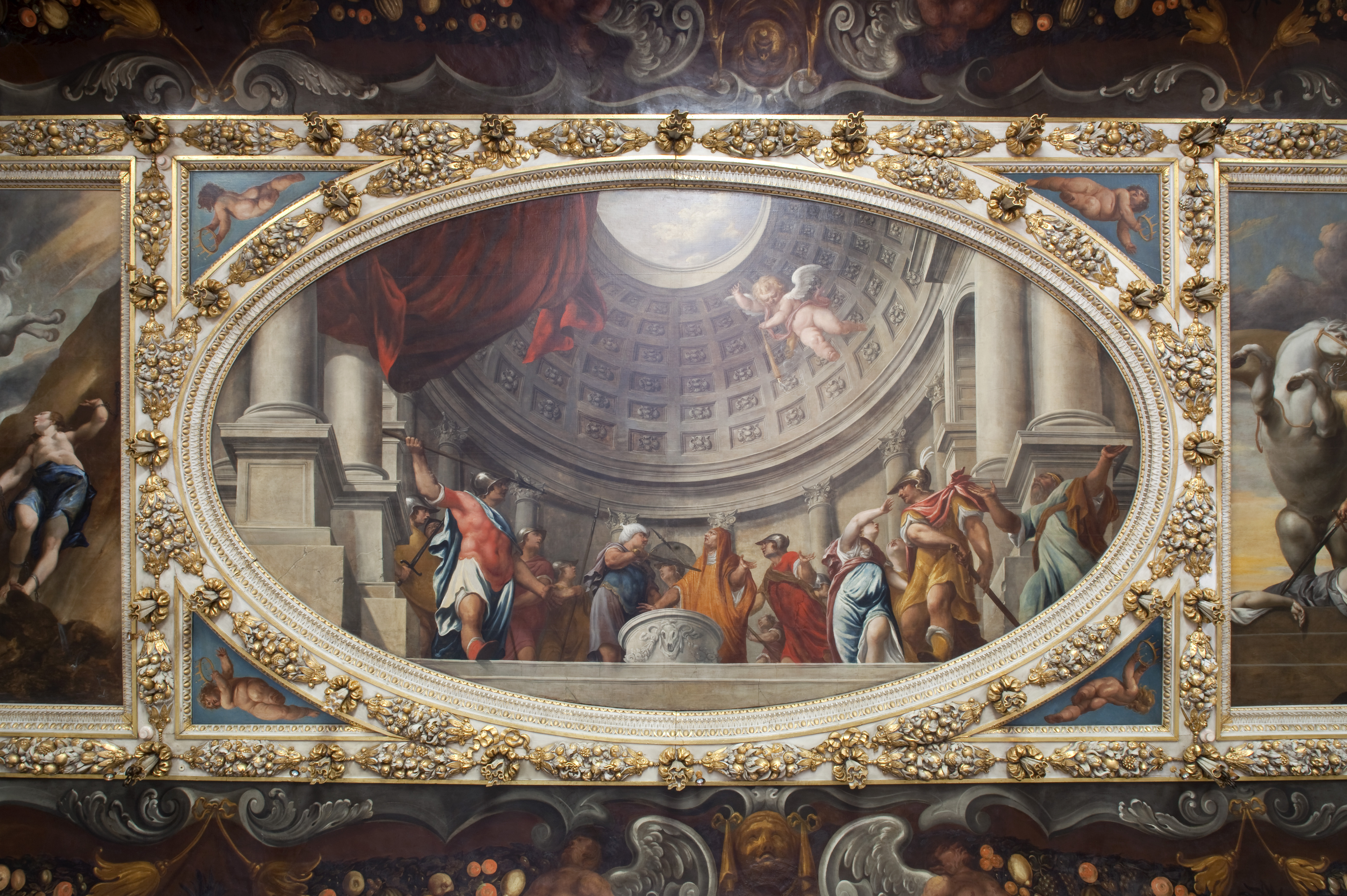 Painted ceiling at Wilton House
