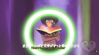 Stardust holding a purple book while a green ring of power surrounds her