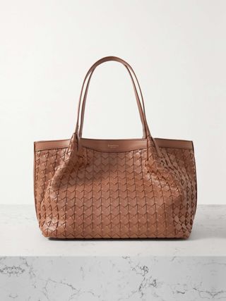 Secret Small Woven Leather Tote