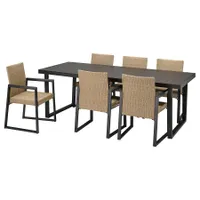 VÄRMANSÖ Outdoor Table and 6 Chairs