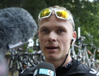 Chris Froome was on the back foot but gained time on Contador