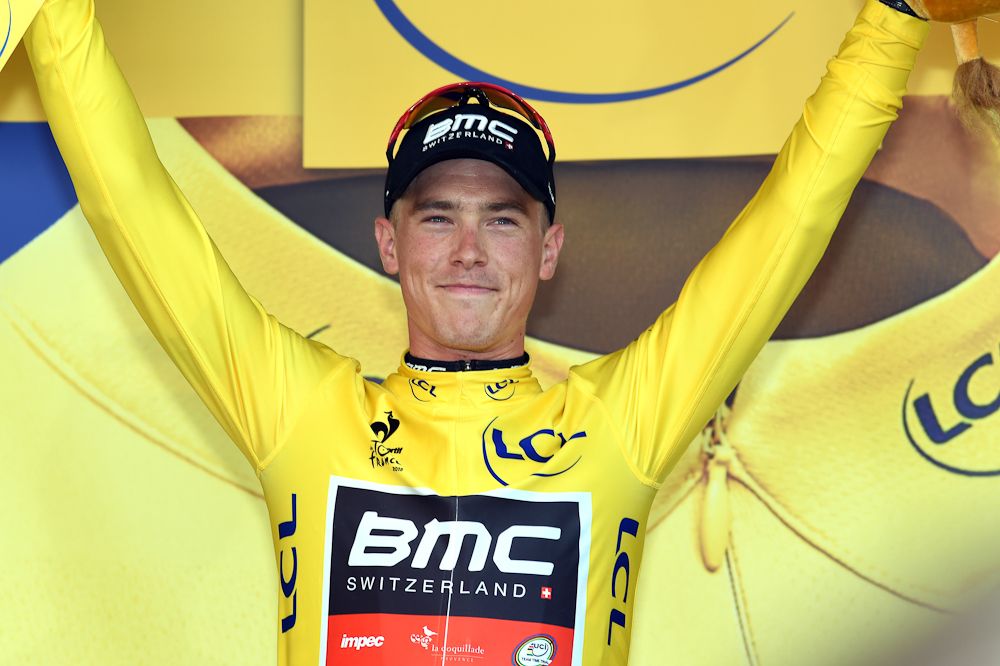 Rohan Dennis in yellow