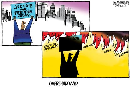 
Editorial cartoon U.S. Baltimore Freddie Gray