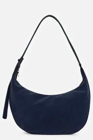 Arket Curved Suede Bag