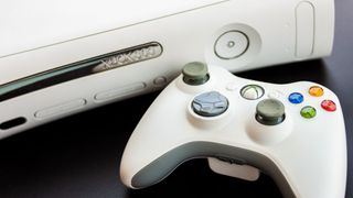 xbox 360 and controller in white