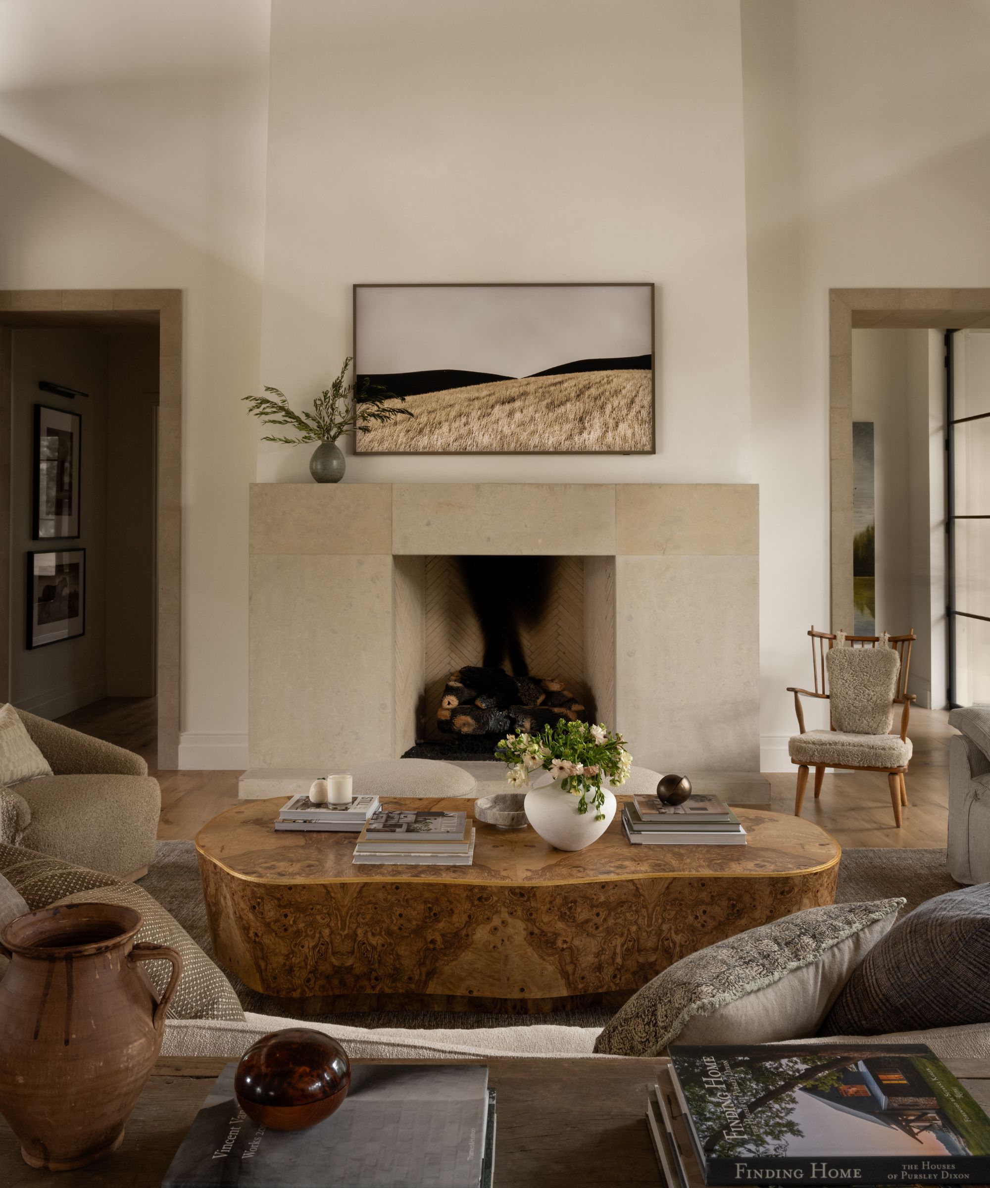 studio mcgee's The Oaks Project series of modern rustic farmhouse living room images