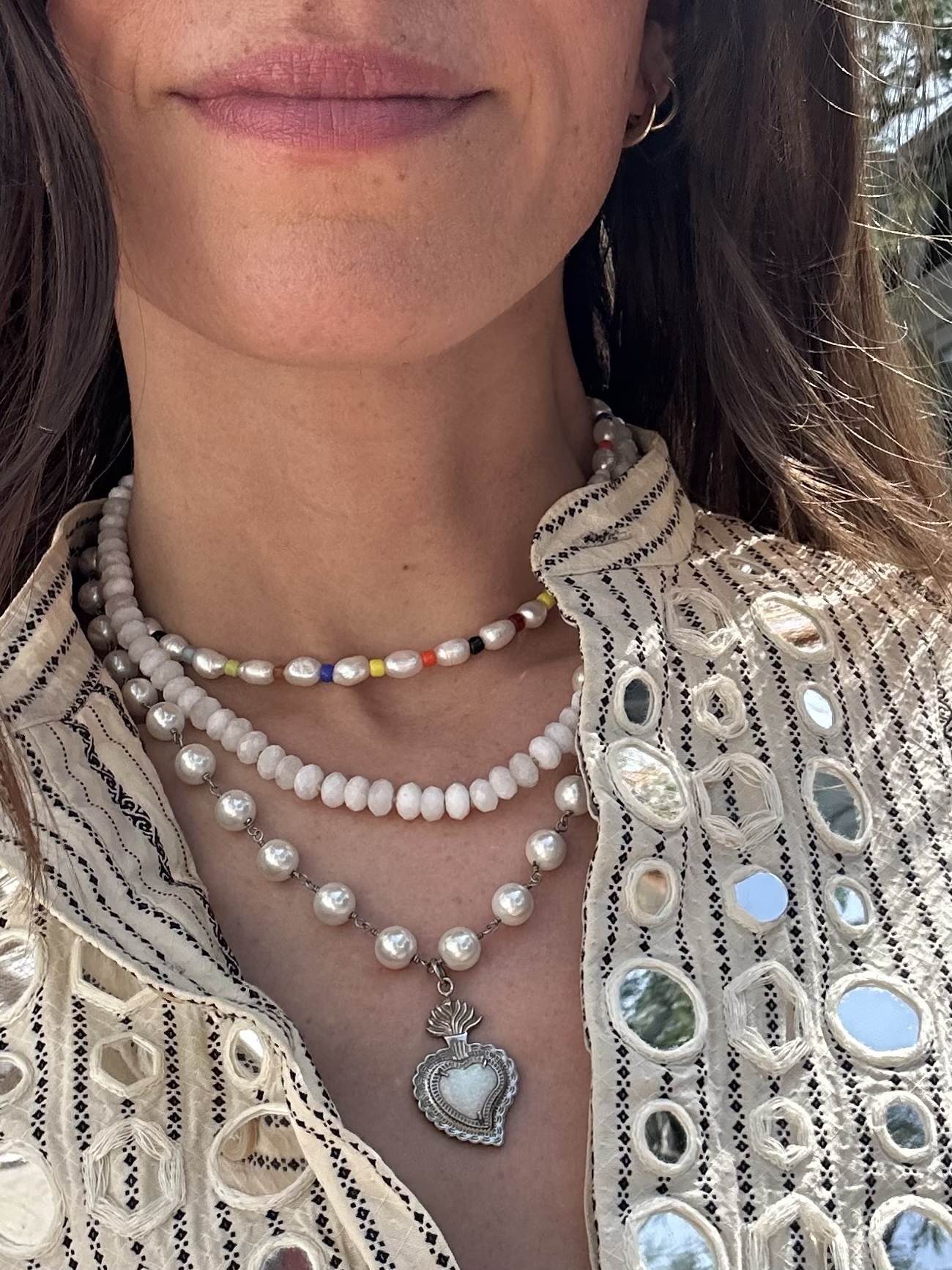 Julia Gal Styles Her Beaded Necklaces For Fall