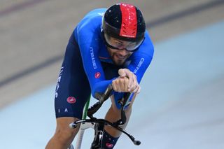 Filippo Ganna rides the individual pursuit at Track World Championship 2022