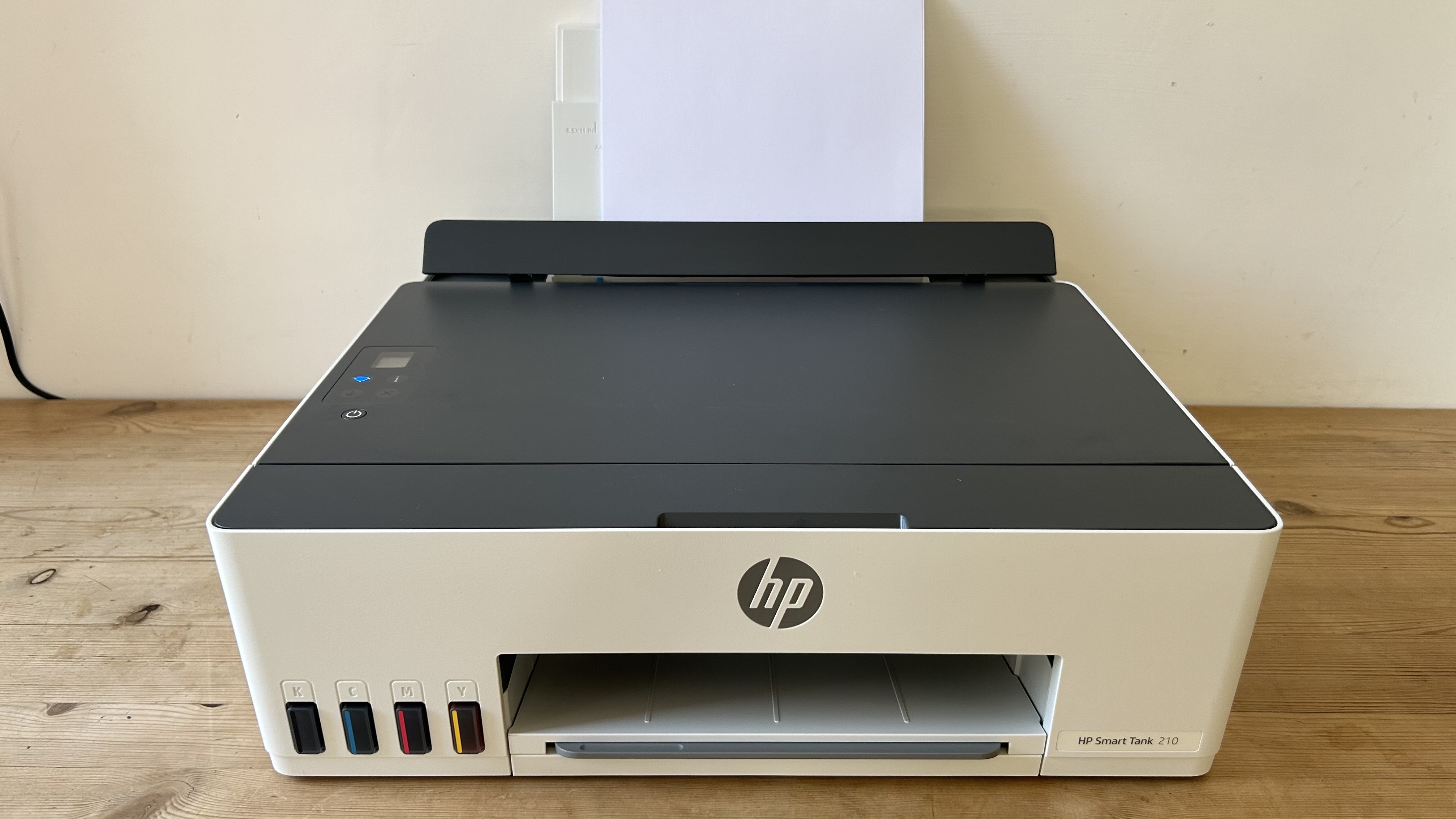 Testing out the HP Smart 210 printer in a home office