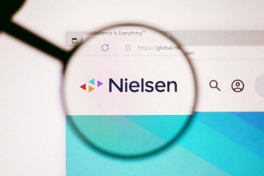 Nielsen logo in browser