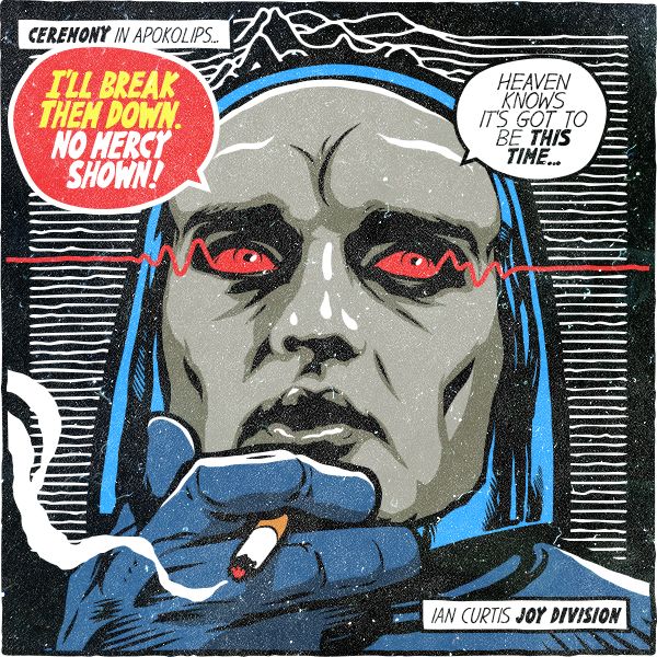 Ian Curtis looks cool as Mr Freeze