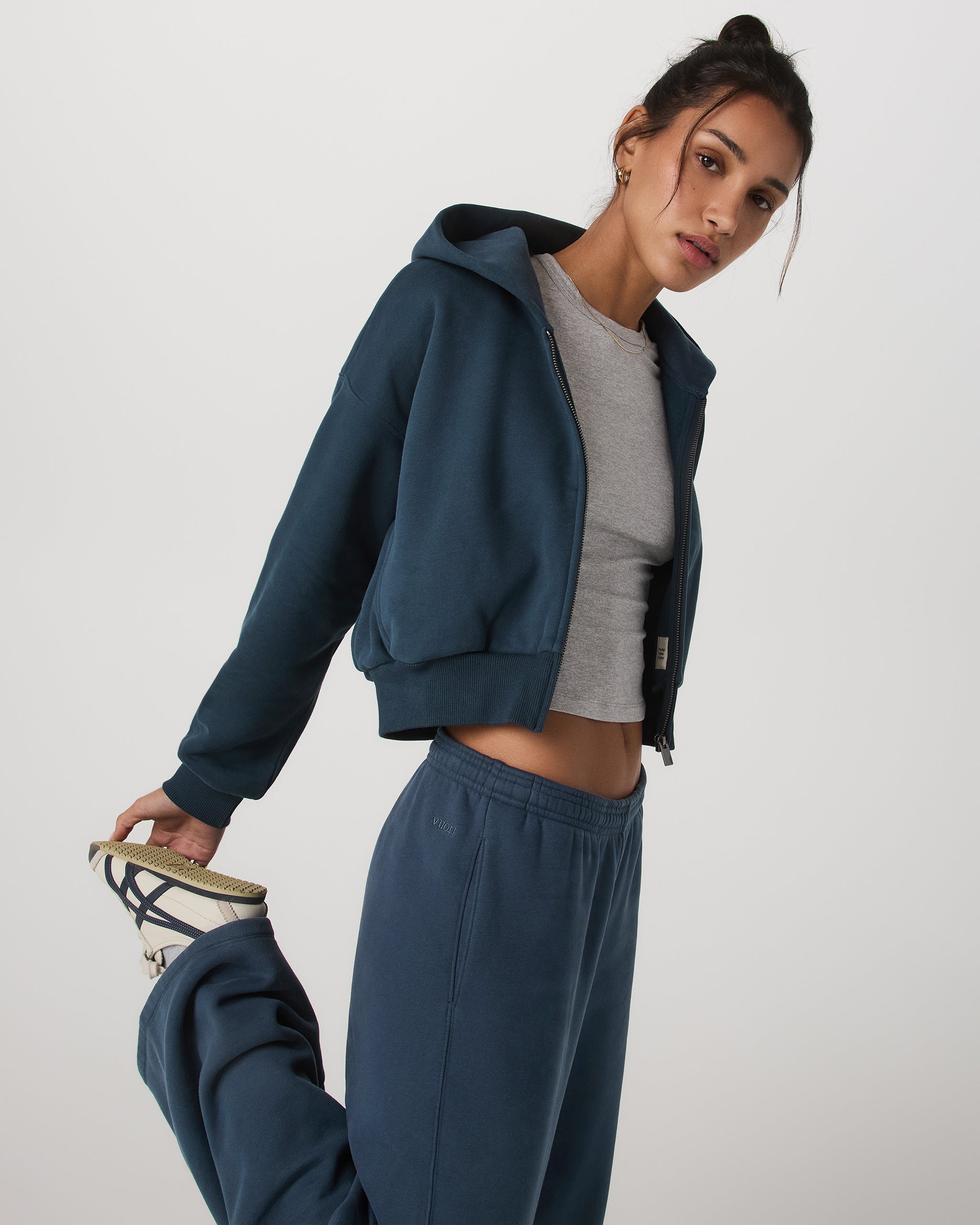 Restore Mini Full Zip Hoodie - Ocean Blue - Xxs