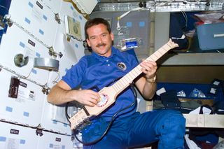 Hadfield Aboard Mir