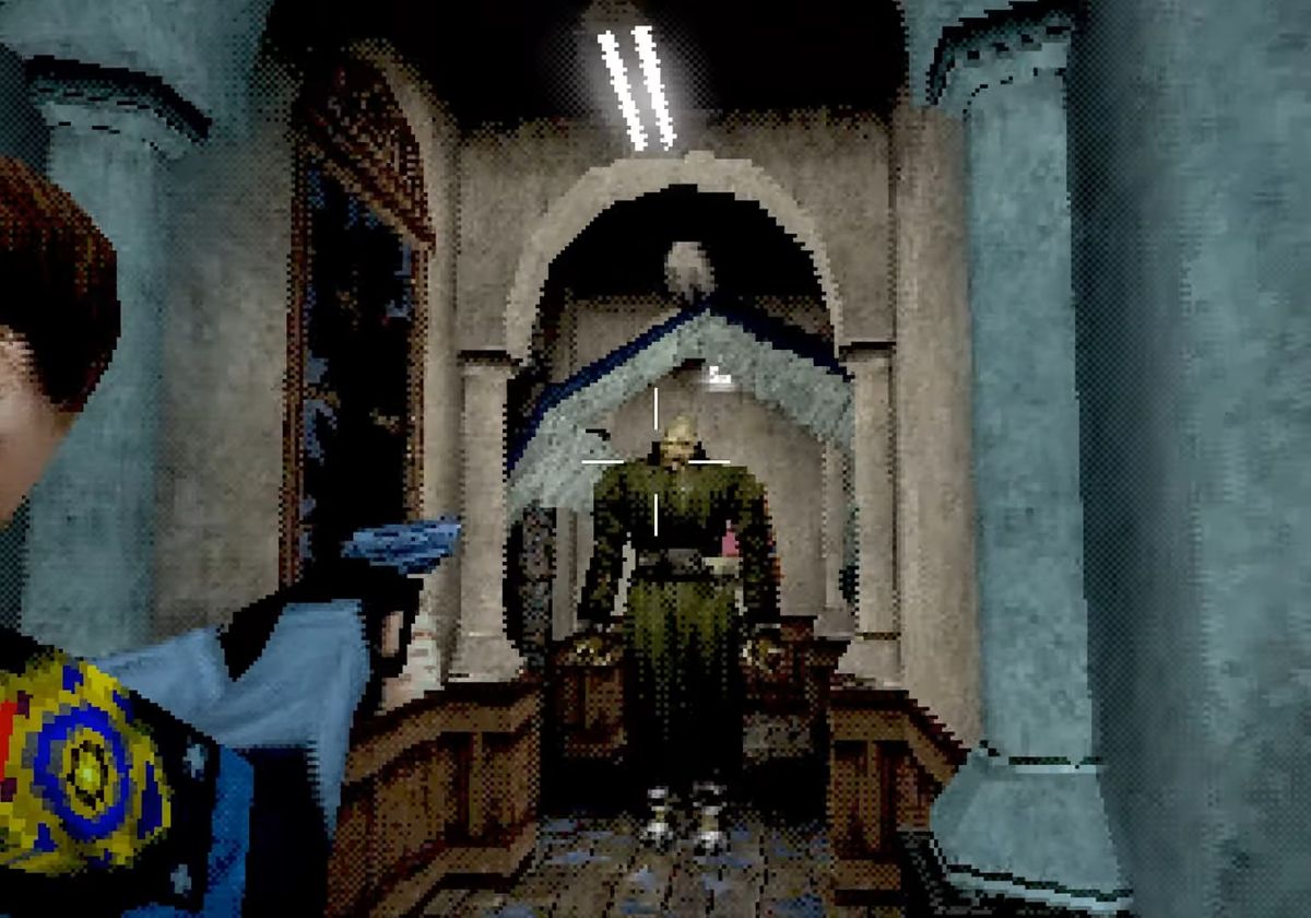 PS1-style Resident Evil 2 with over-the-shoulder camera