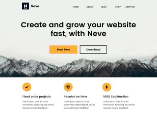 Free WordPress themes: Neve