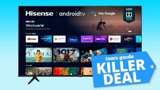 Hisense 4K TV with Tom's Guide deal tag