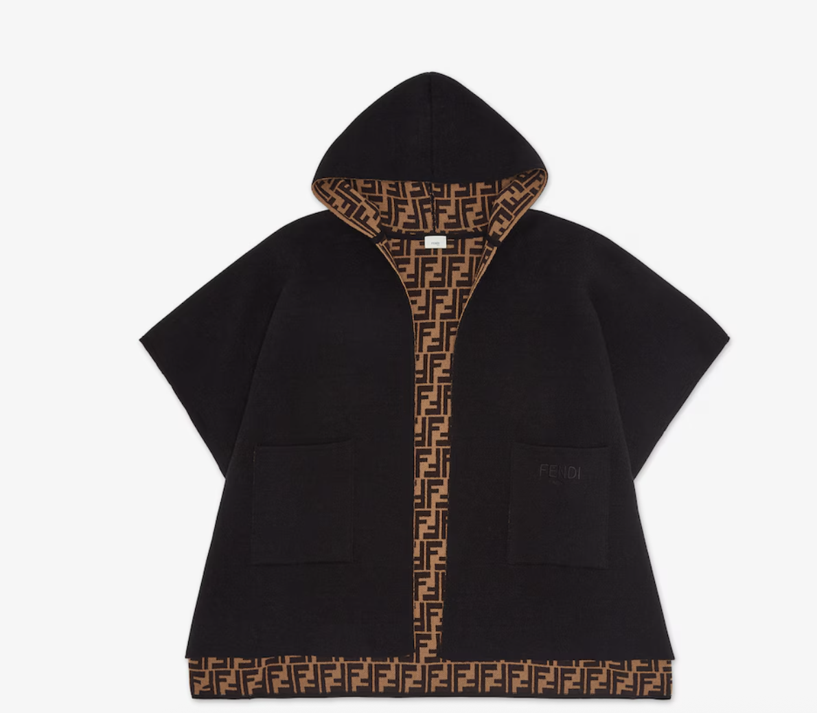 A black fendi kids cape