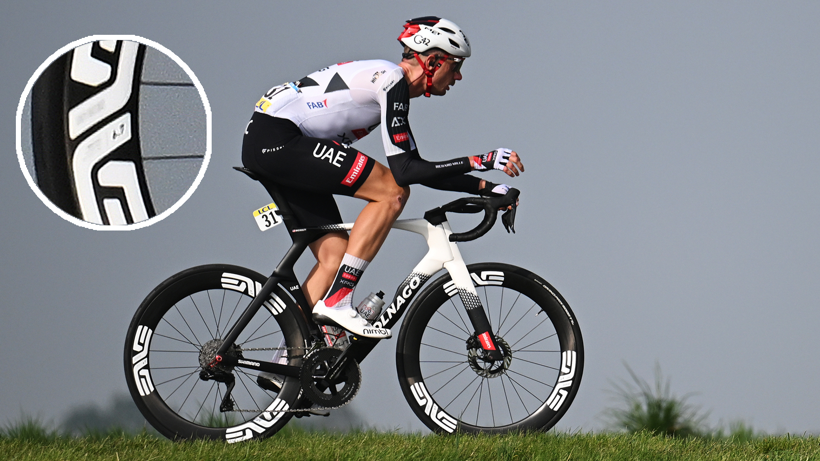 McNulty riding Enve 6.7 wheels