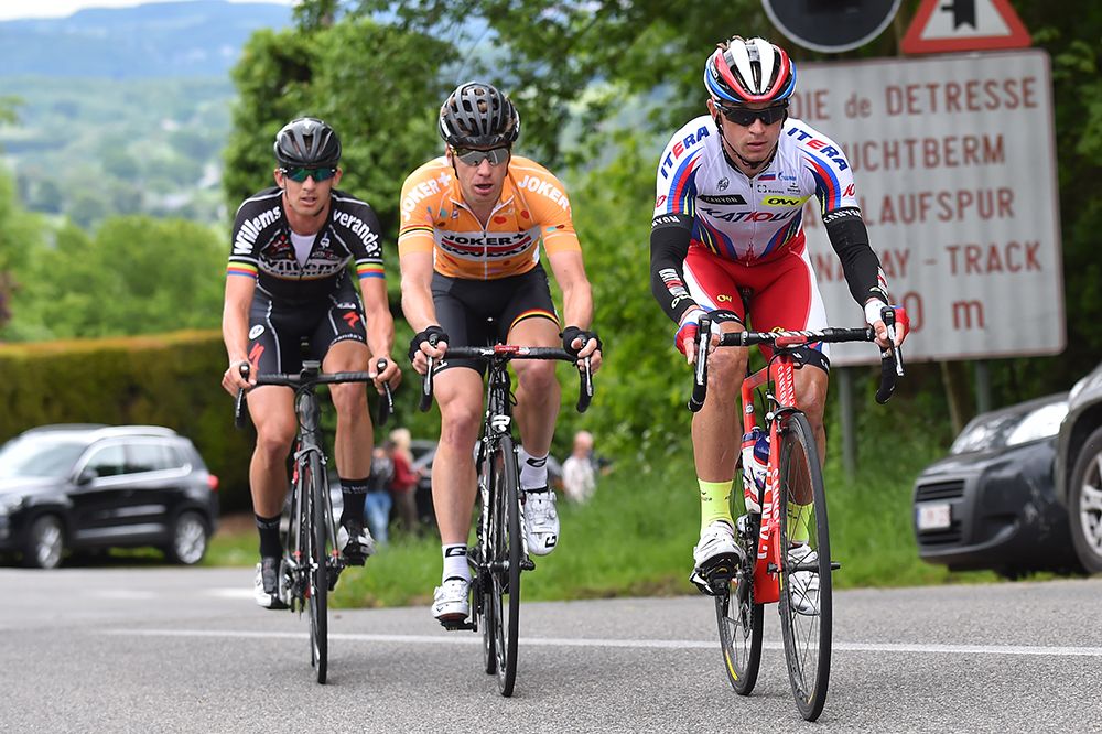 Eduard Vorganov (Katusha) leading the break
