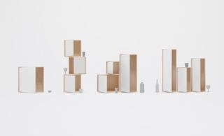 'Object Dependency' containers by Nendo at Pierre-Alain Challier Gallery