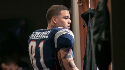 Josh Rivera as Aaron Hernandez in &#039;American Sports Story: Aaron Hernandez&#039;