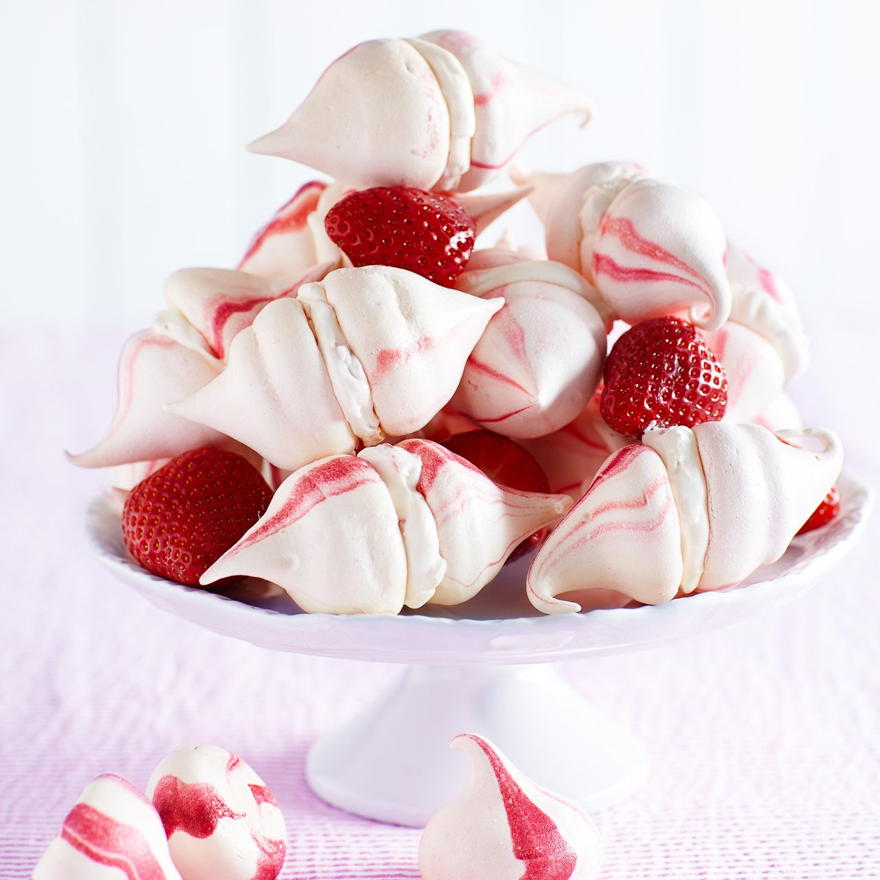 Strawberry Meringue Tower