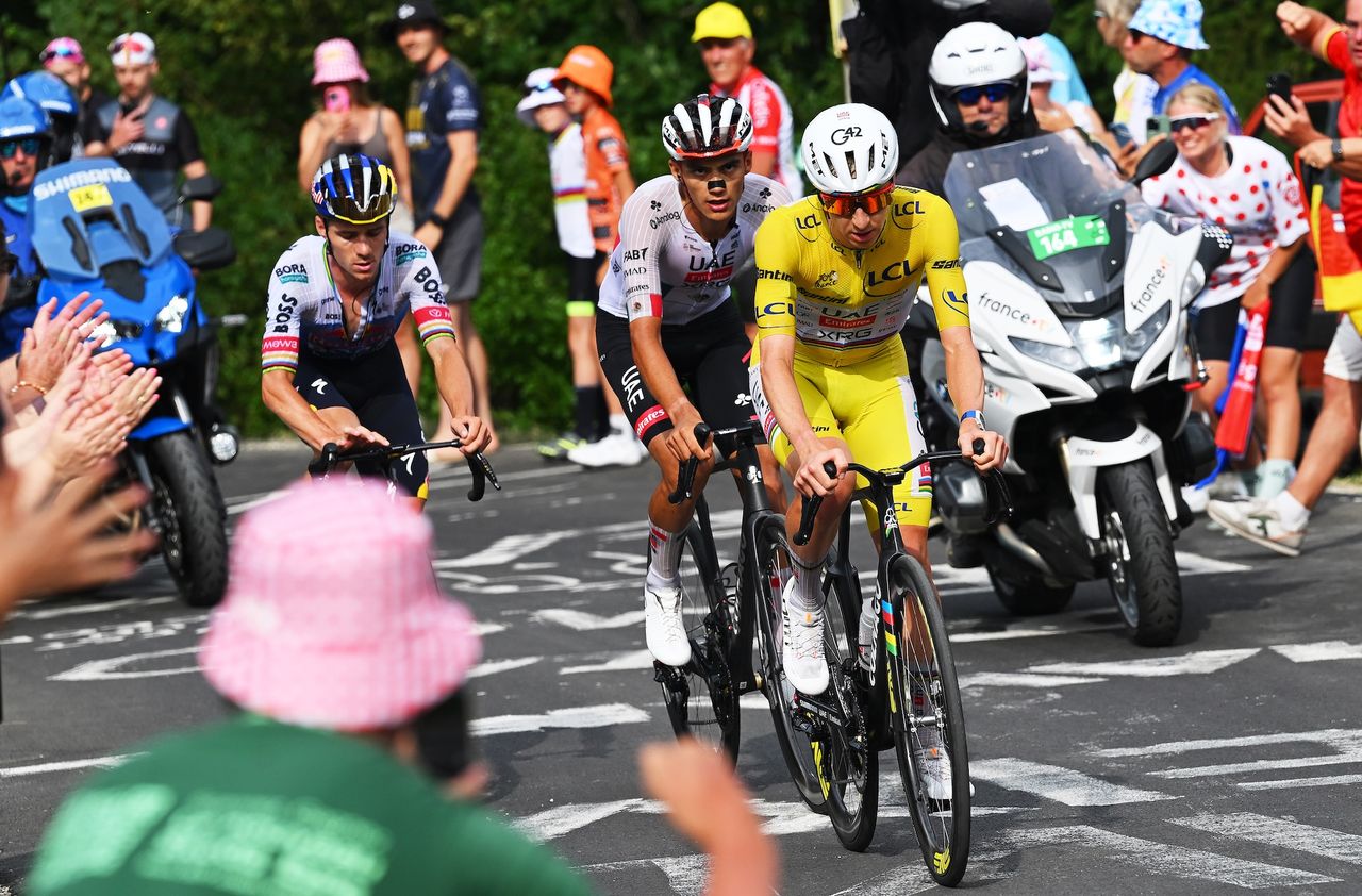 Pogačar repays Del Toro after crash on Tour de France summit finish