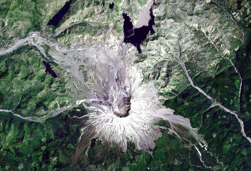 Landsat Photo of Mount St. Helens