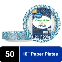 Great Value Ultra Paper Plates 10-inch