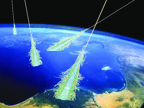 Cosmic Rays Illustration