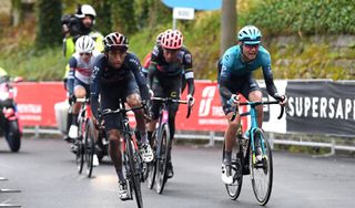 Egan Bernal on the attack at the Giro d'Italia