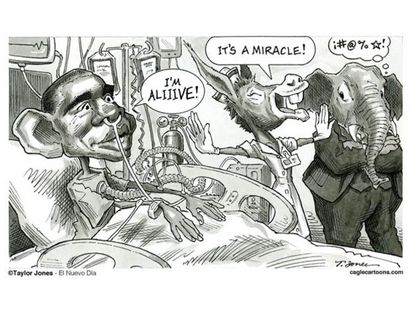 Obama cartoon ObamaCare