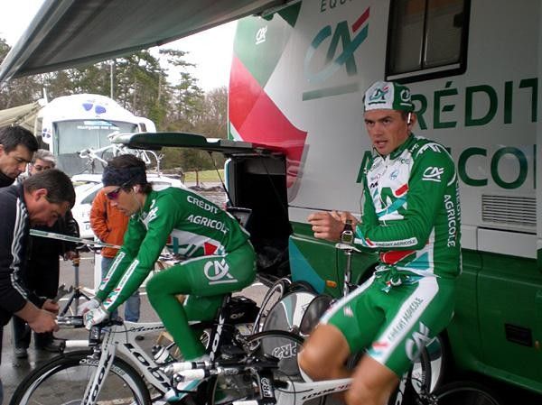 Simon Gerrans (Cr&eacute;dit Agricole) will be a precious team-mate for Thor Hushovd in the coming days.