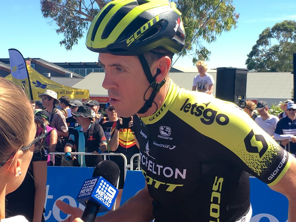 Mathew Hayman gets ready to start his final race