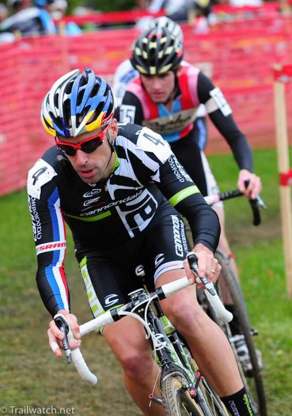 Tim Johnson (Cannondale) riding with the leaders on the first lap
