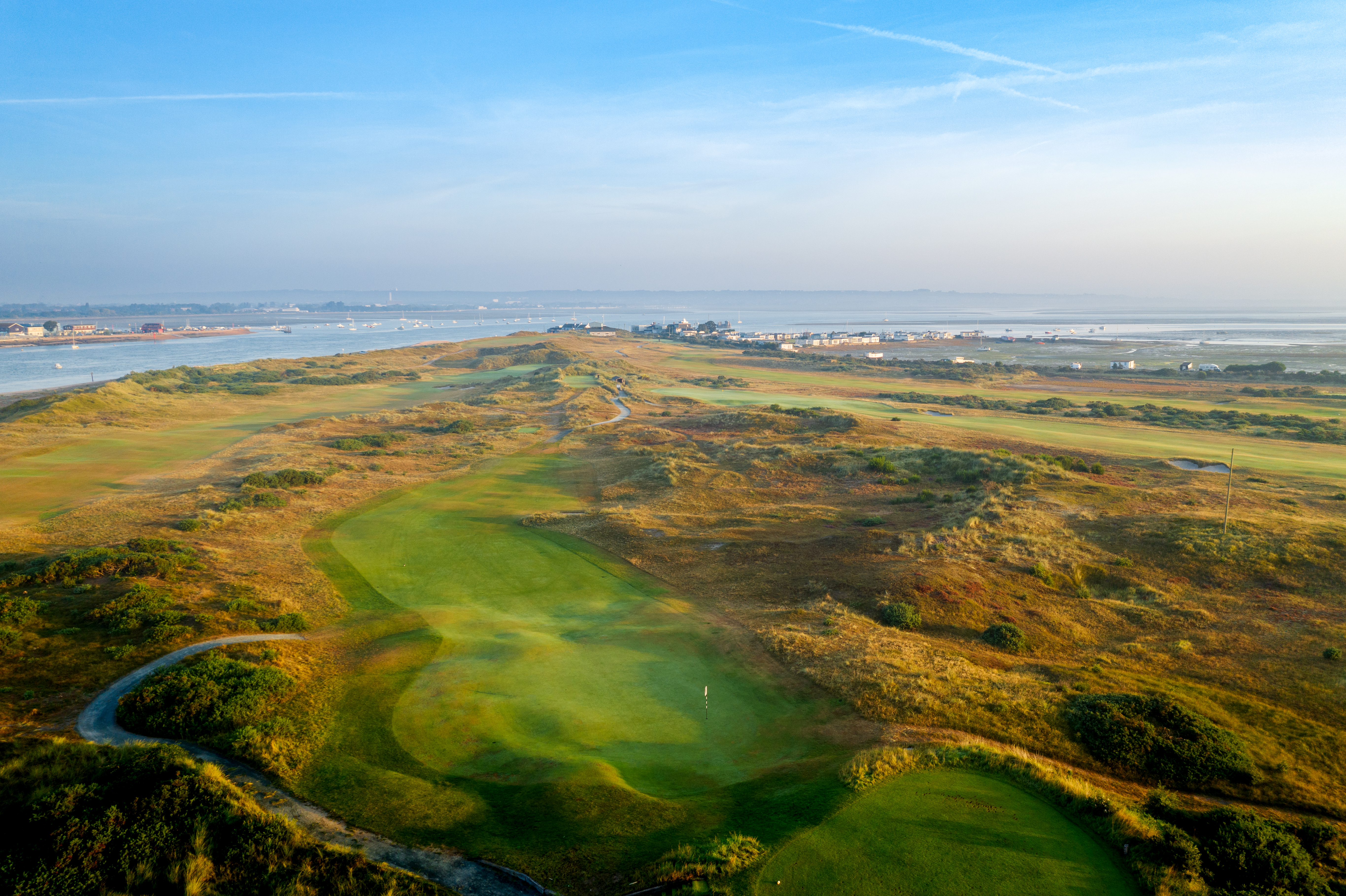 The 10th hole at Hayling Golf Club