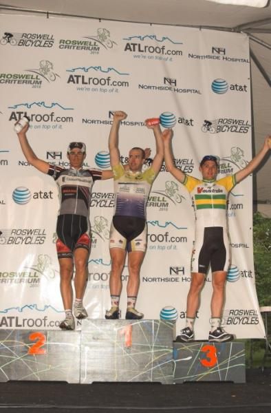 The men's Roswell podium
