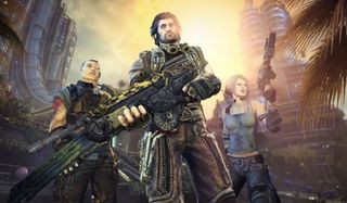 The cast of Bulletstorm gets ready to shoot mutants