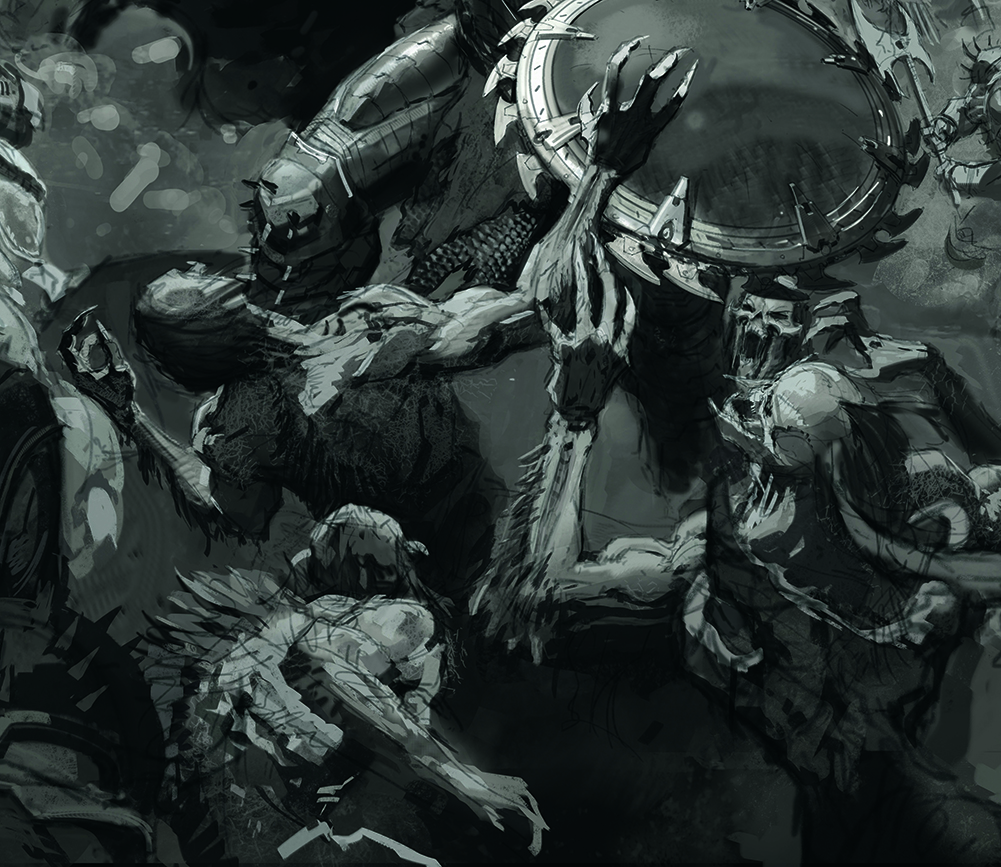 Doom the Dark Ages cover art tutorial