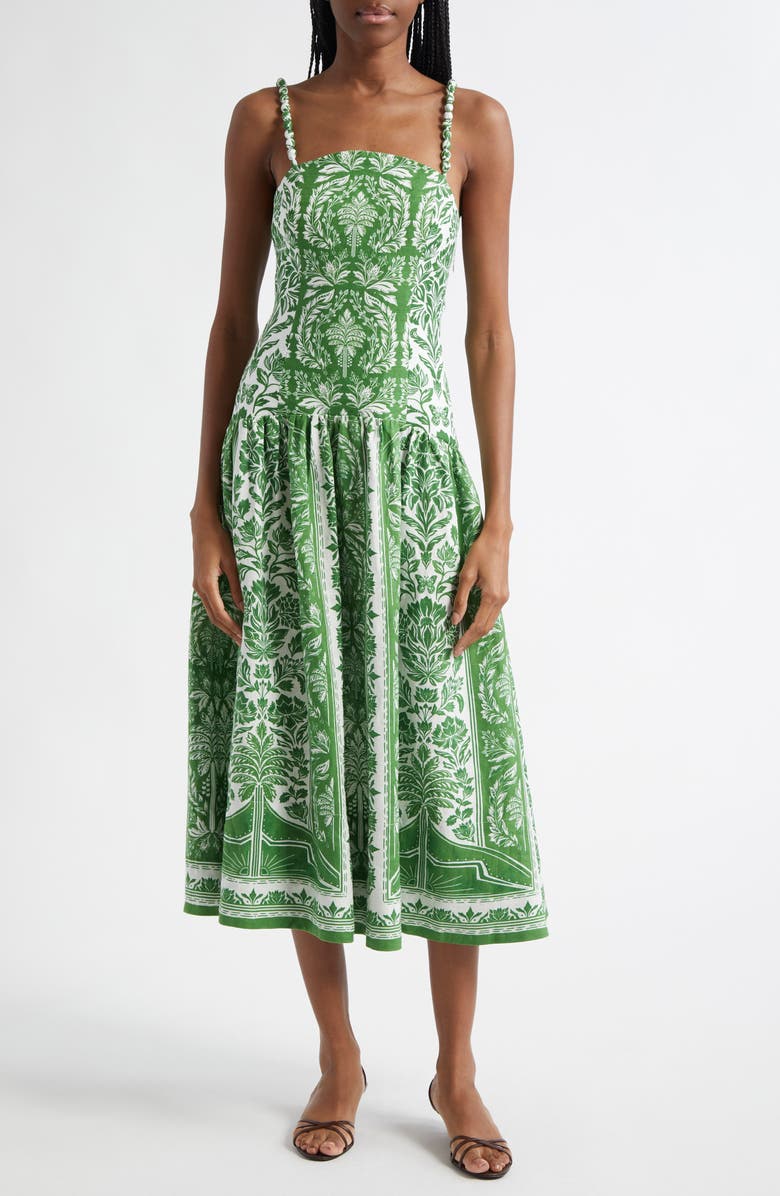 Delicate Tapestry Midi Dress