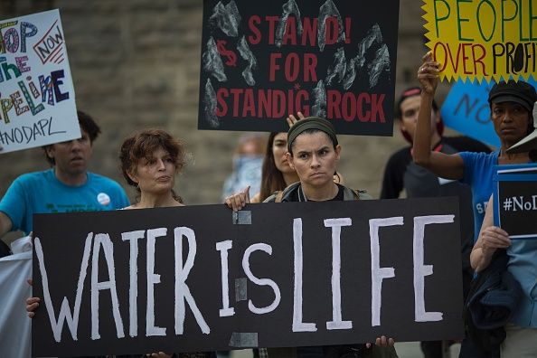 Washington, D.C., protesters support the North Dakota demonstrators.