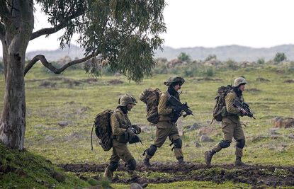 Israeli forces in Golan Heights